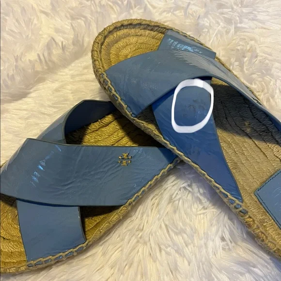 Tory Burch Bima Patent Espadrille Slide sandals - Picture 11 of 11
